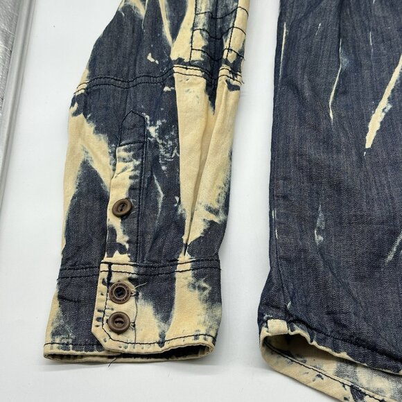 The Heritage by America Denim Distillery 1776 Size 2XL Acid Wash Denim Shirt NWT - Picture 3 of 11